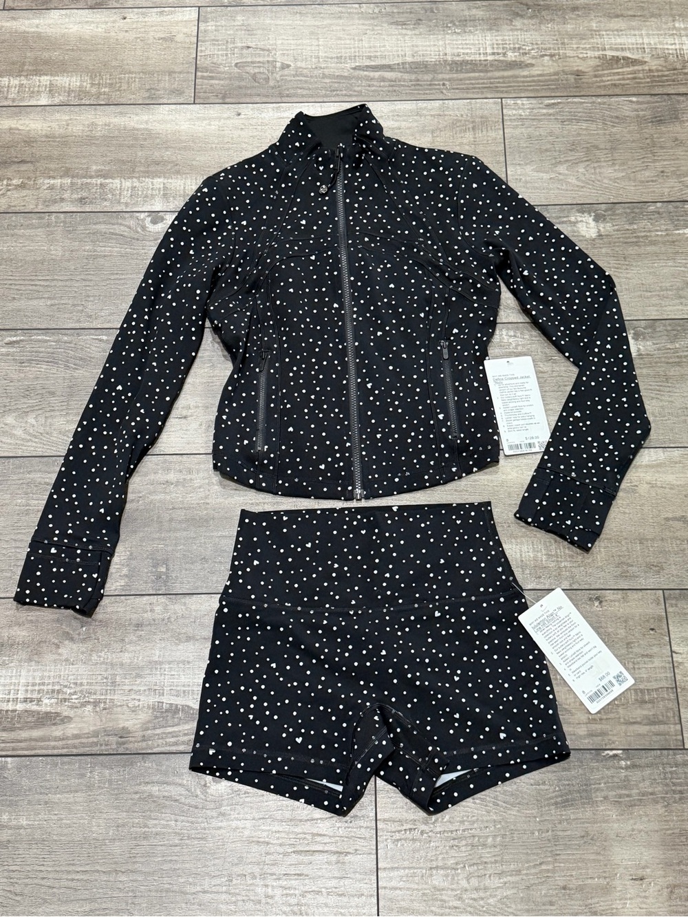 LULULEMON **Rare** Set Define Jacket and Align Biker Shorts - size 8